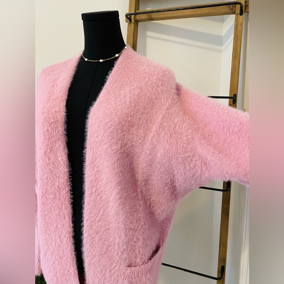 Pink Martini Soft Pink Cardigan, Medium - Picture 3 of 8